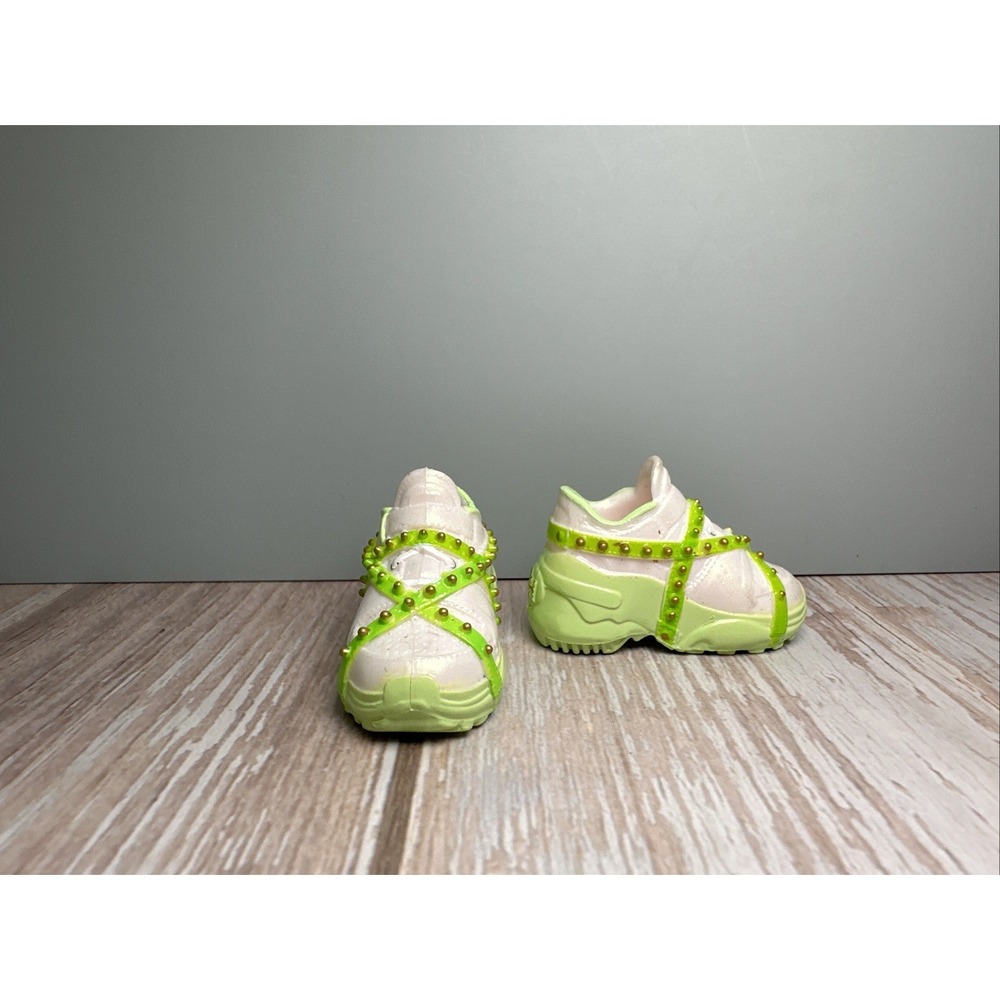 Rainbow High Doll‎ Jade Hunter Shoes Trainers Sneakers White Green Replacement